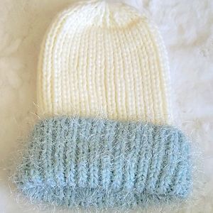 Cream Knit Winter Hat